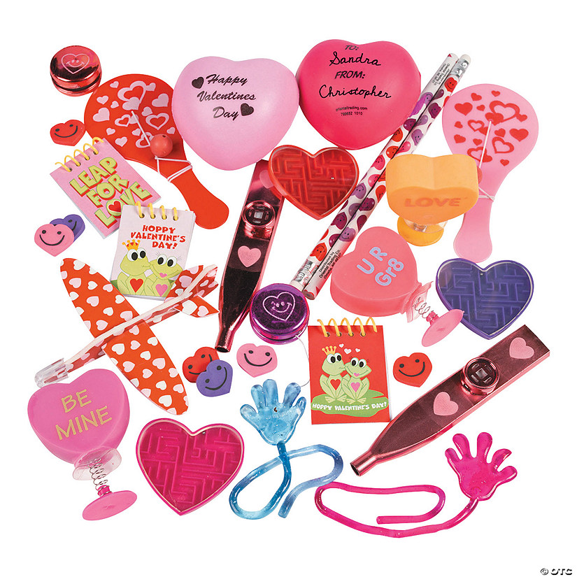 Bulk Valentine Novelty Assortment 250 Pc. Oriental Trading