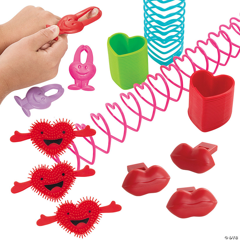 Bulk Value Valentine Toy Handout Kit for 48 Image