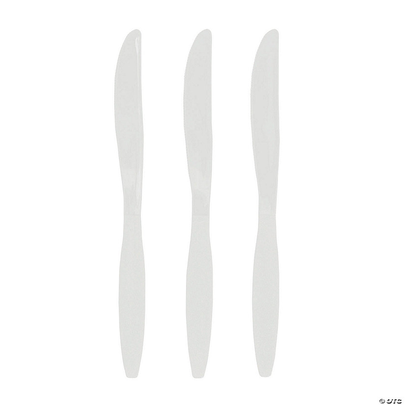 Bulk White Plastic Knives - 50 Ct. Image