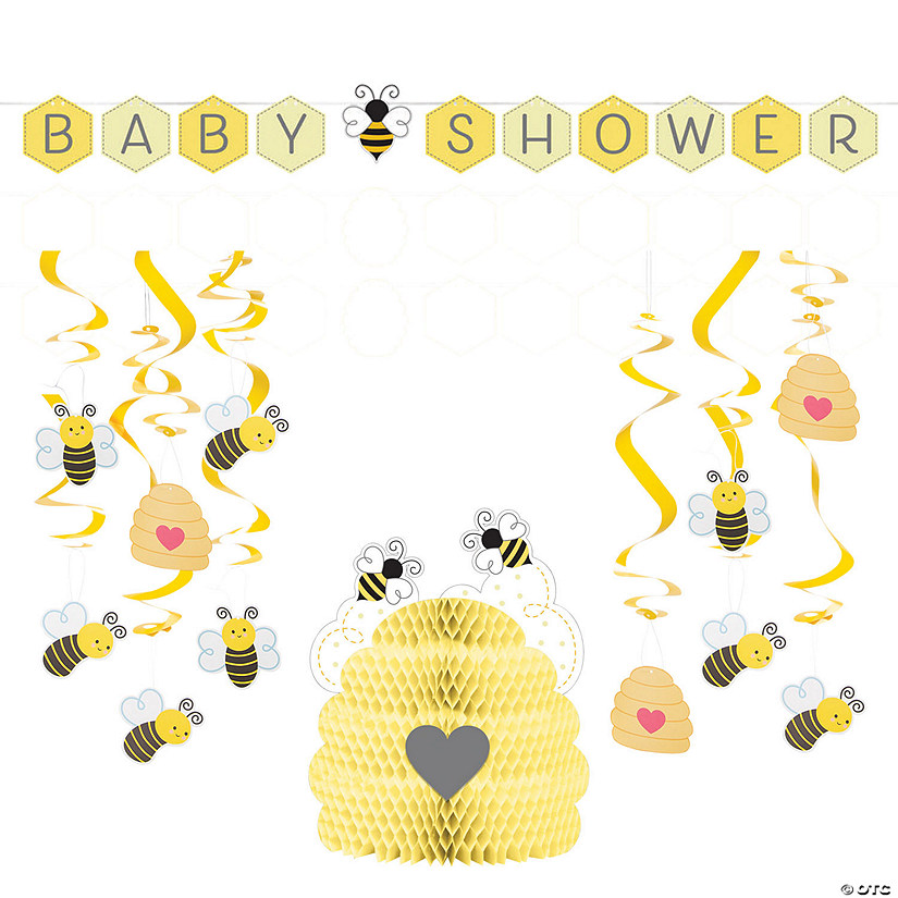 Bumblebee Baby Shower Decorating Kit - 15 Pc. Image