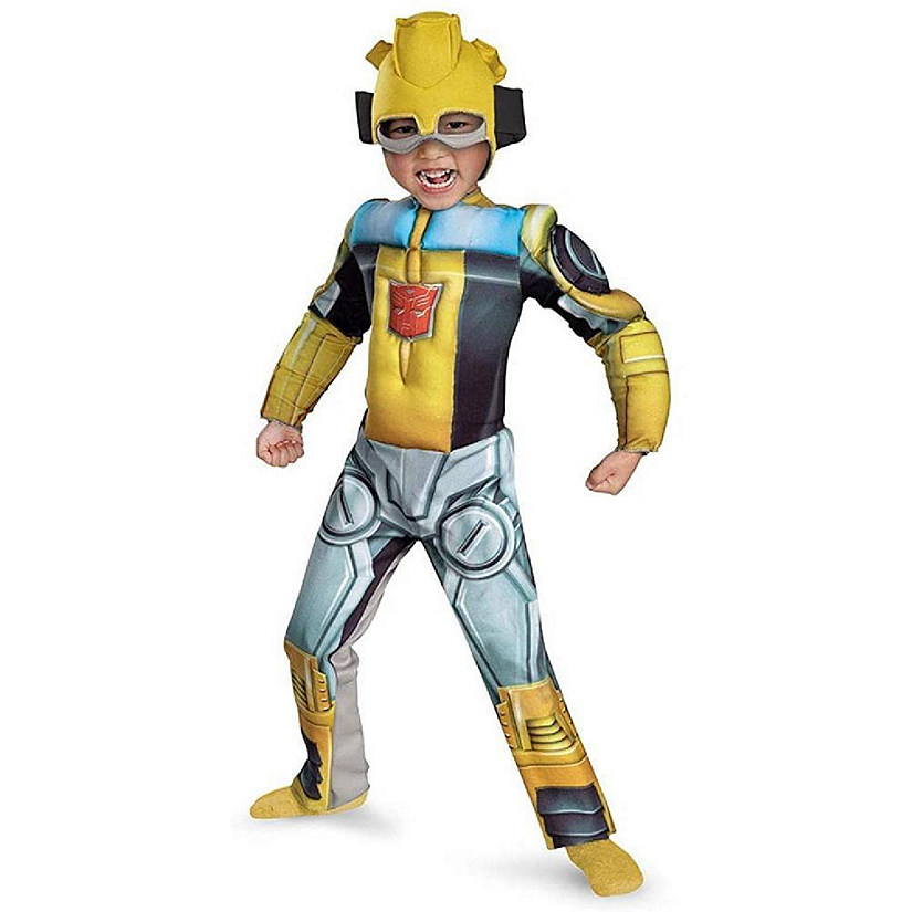 Bumblebee Muscle Toddler Size S 2T Costume Transformers Rescue Bot Disguise Image