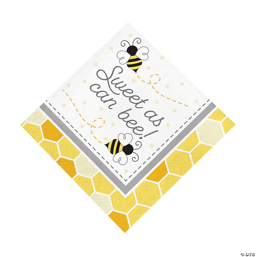Bumblebee Party Sweet As Can Bee Luncheon Napkins - 16 Pc. Image