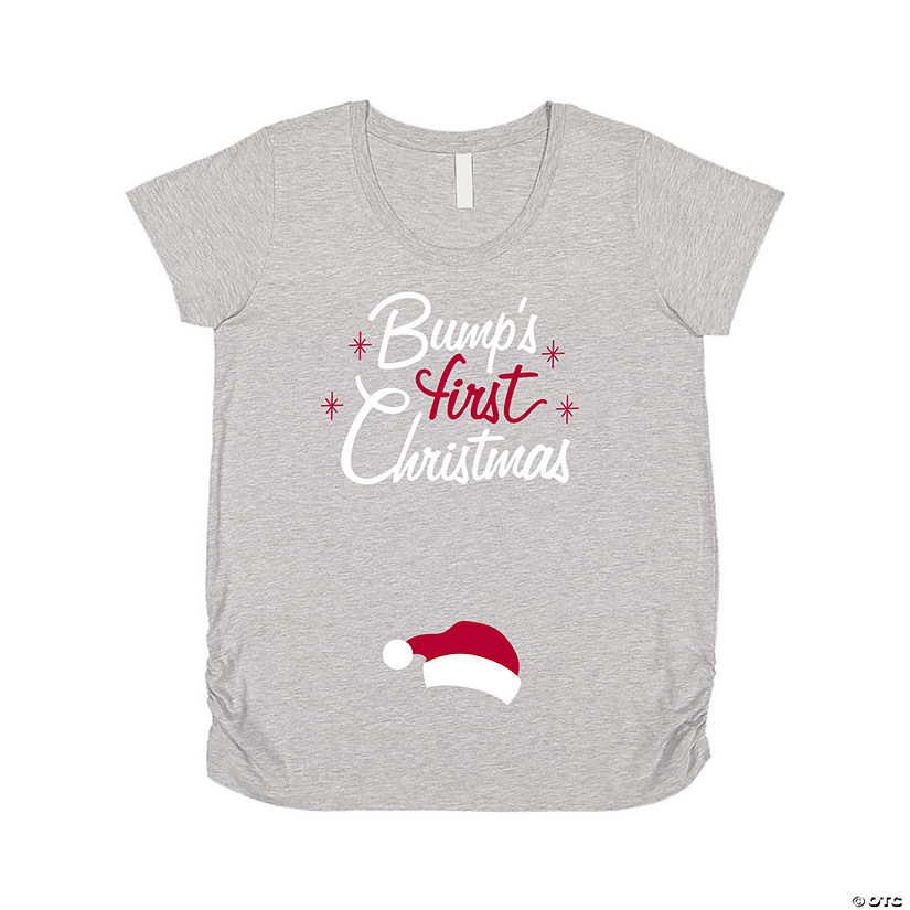 Bump&#8217;s First Christmas Women&#8217;s Maternity T-Shirt Image
