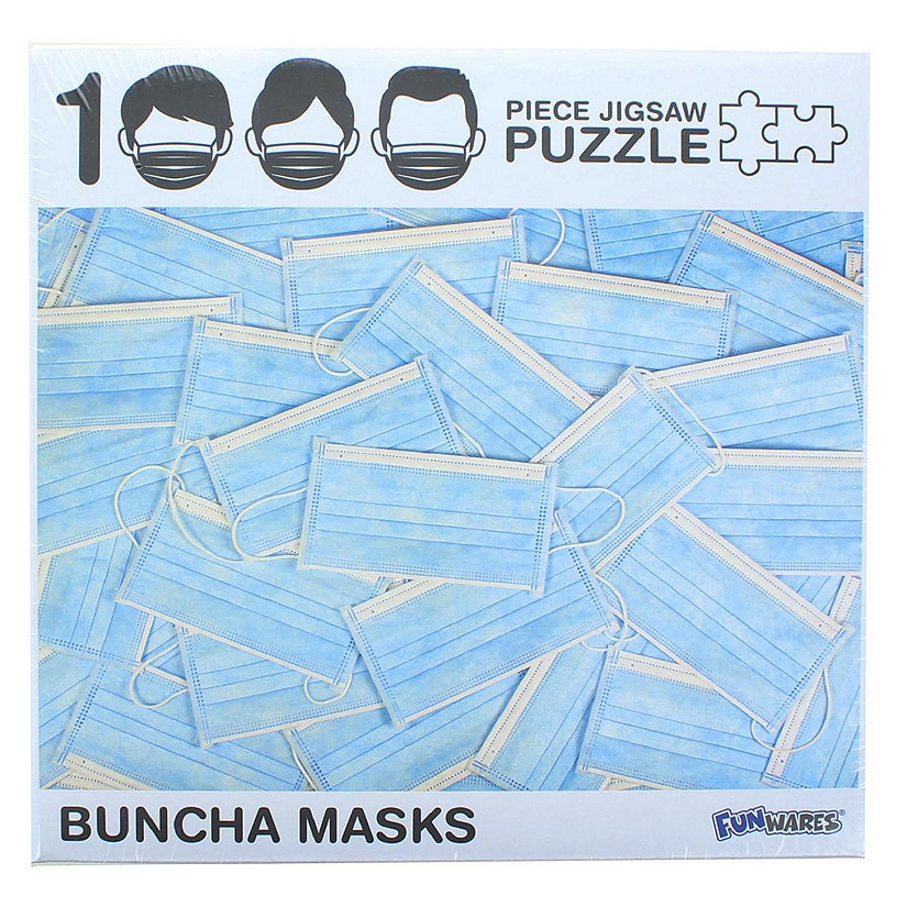 Buncha Masks Puzzle 1000 Piece Jigsaw Puzzle Image