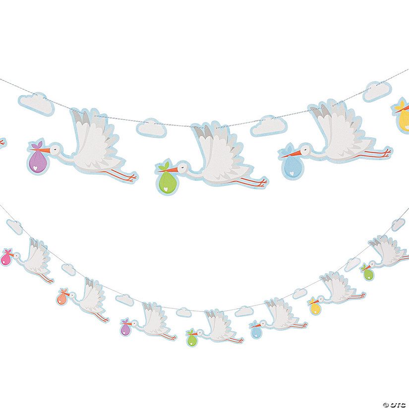 Bundle of Joy Stork Garland Image