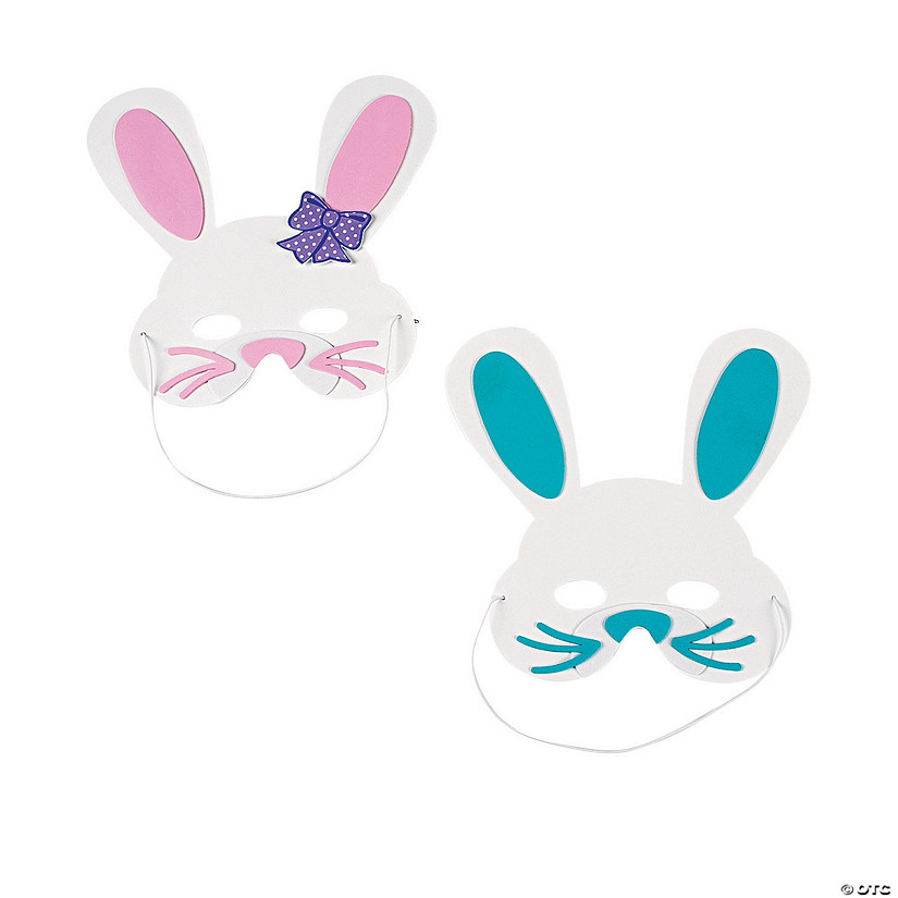 Bunny Mask Craft Kit - Makes 12 Image