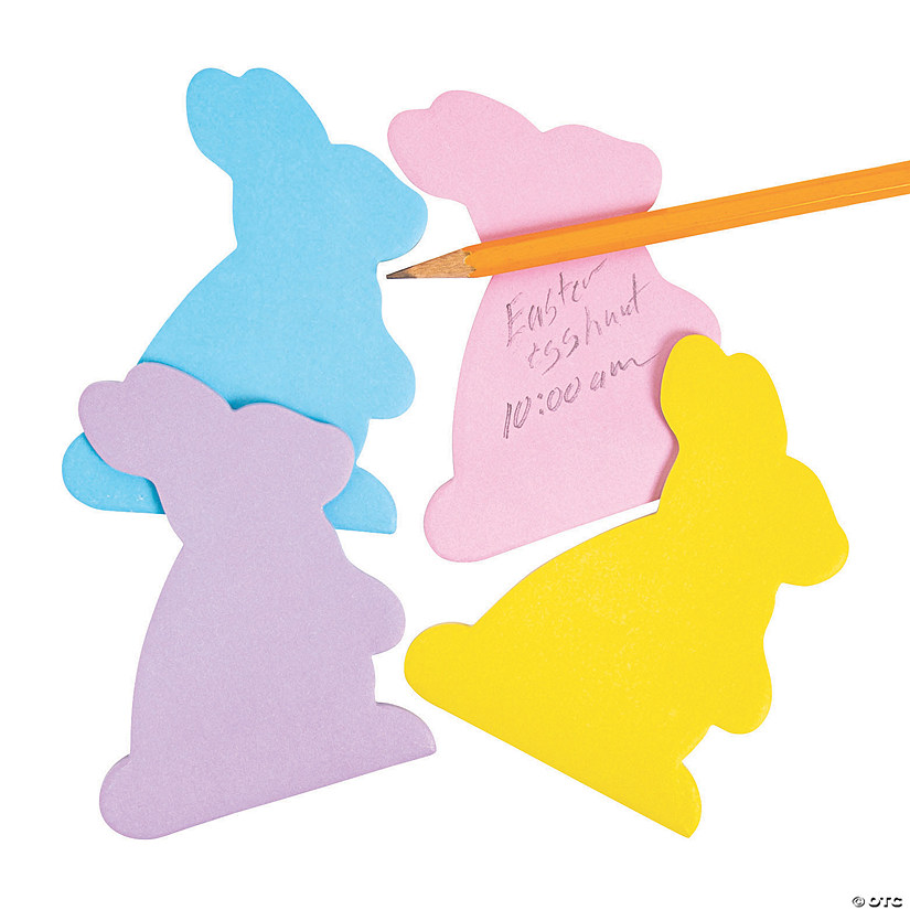 Bunny-Shaped Sticky Notes - 12 Pc. Image