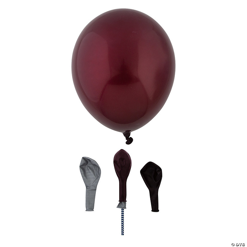 Burgundy Chrome Custom Color Double Stuffed 11" Latex Balloons Oriental Trading