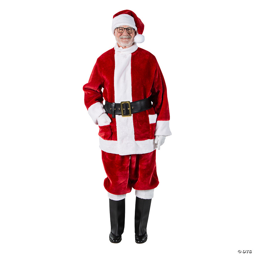 Burgundy Deluxe Santa Suit with Outside Pockets Image