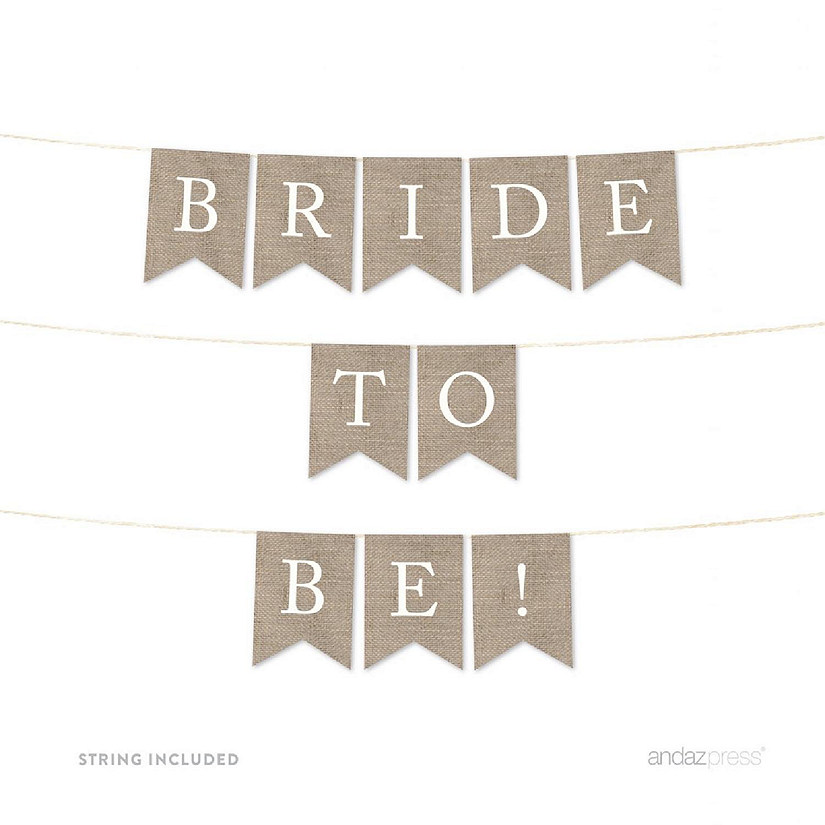 Burlap Bride to Be - 4 x 5.5 Inch Image