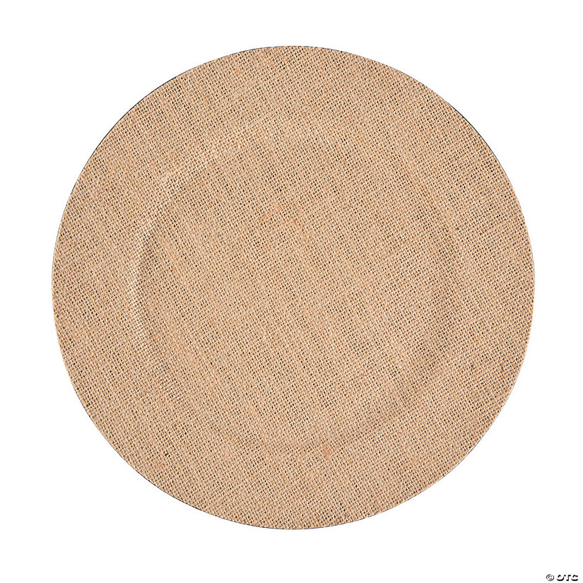Burlap Wedding Chargers - 6 Ct. Image