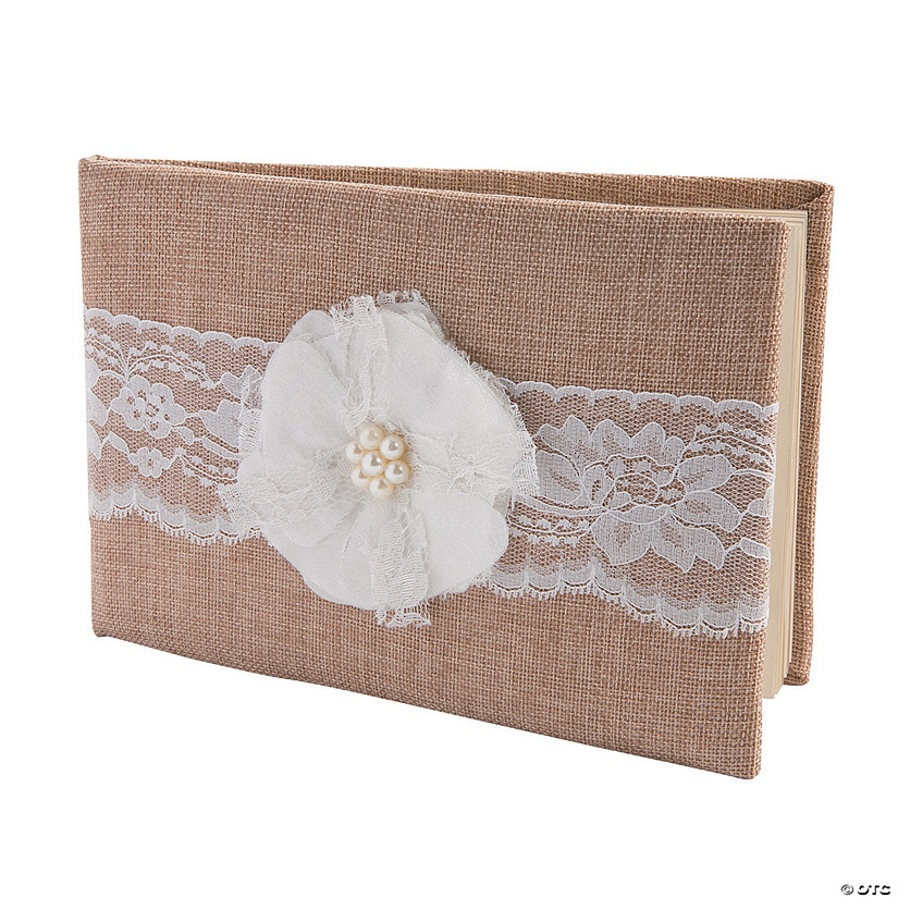 Burlap Wedding Guest Book Discontinued