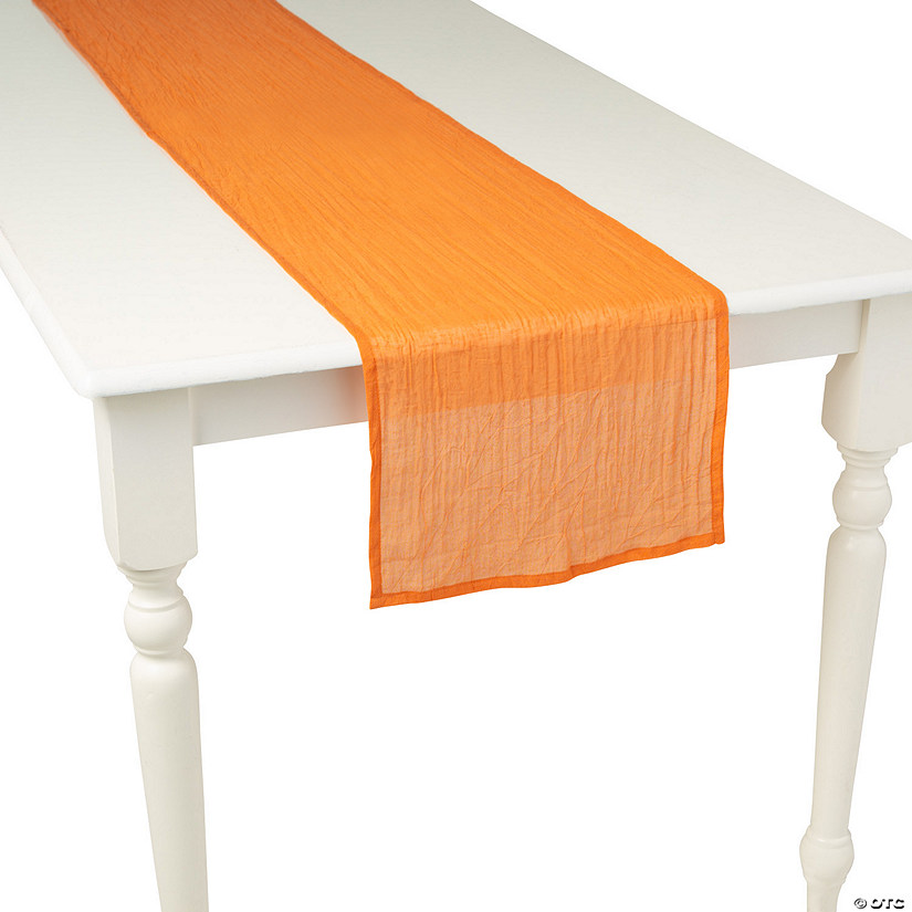 Burnt Orange Gauze Table Runners - 3 Pc. Image