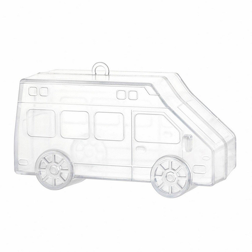 Bus Shaped Acrylic Candy Boxes 16 Pack 2.04"X4.13"X1.65" P Image