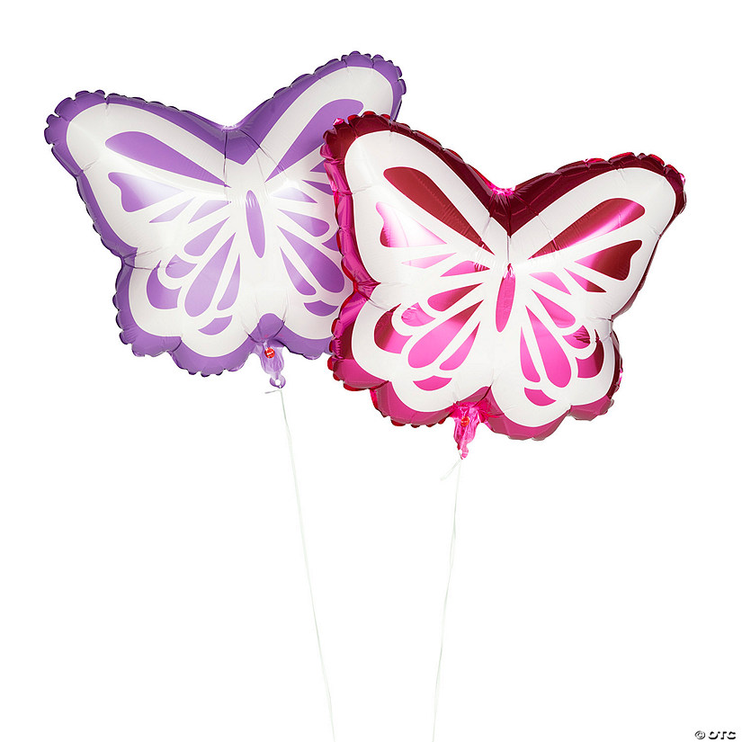 Butterfly 18" Mylar Balloons - 2 Pc. Image