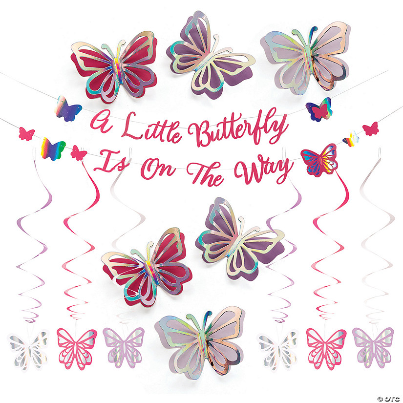 Butterfly Baby Shower Decorating Kit - 20 Pc. Image