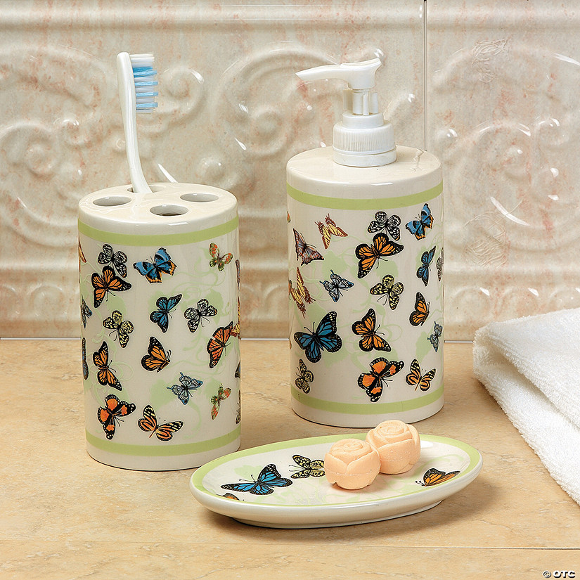 butterfly bathroom accessories sets