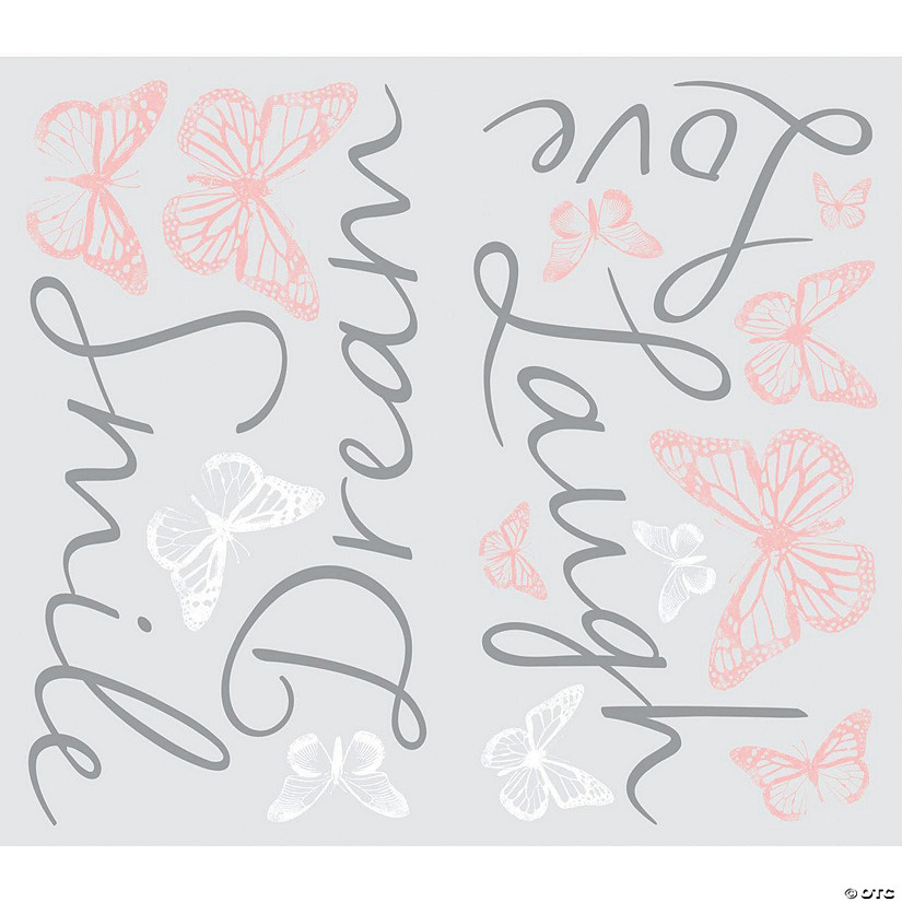 Butterfly Dream Peel & Stick Decals with 3D Cutout Image
