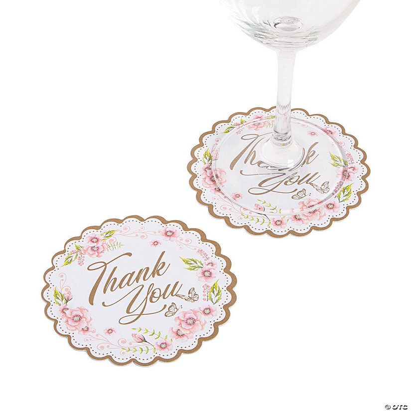 Butterfly Floral Disposable Coasters Image