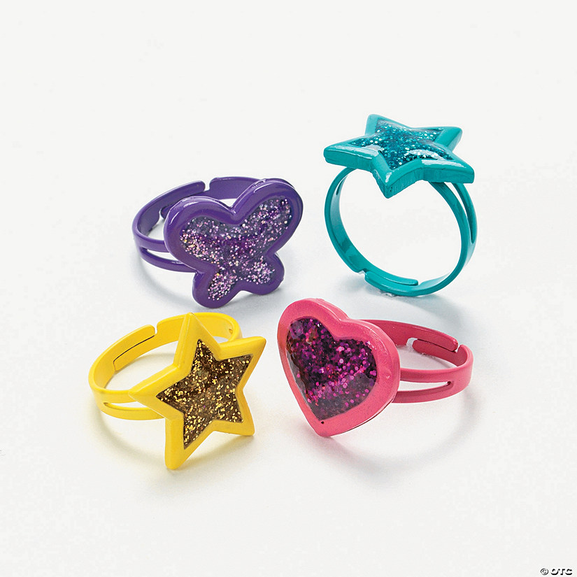 Butterfly, Heart & Star Sparkle Rings - Discontinued