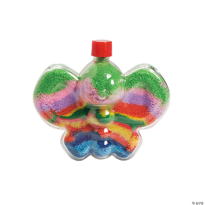Butterfly Sand Art Bottles - 12 Pc. Image