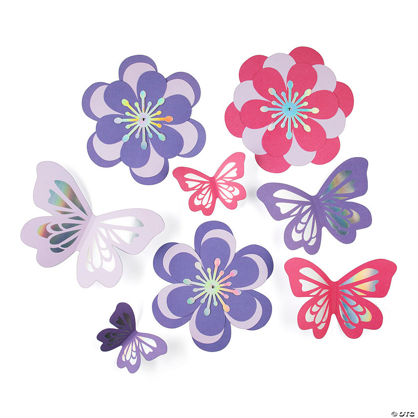 Butterfly Wall Decorating Kit - 8 Pc. Image