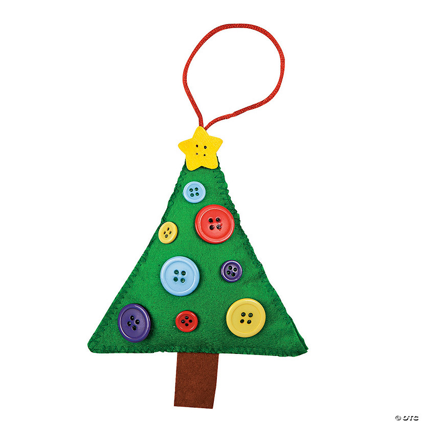 Button Christmas Tree Ornament Craft Kit Discontinued