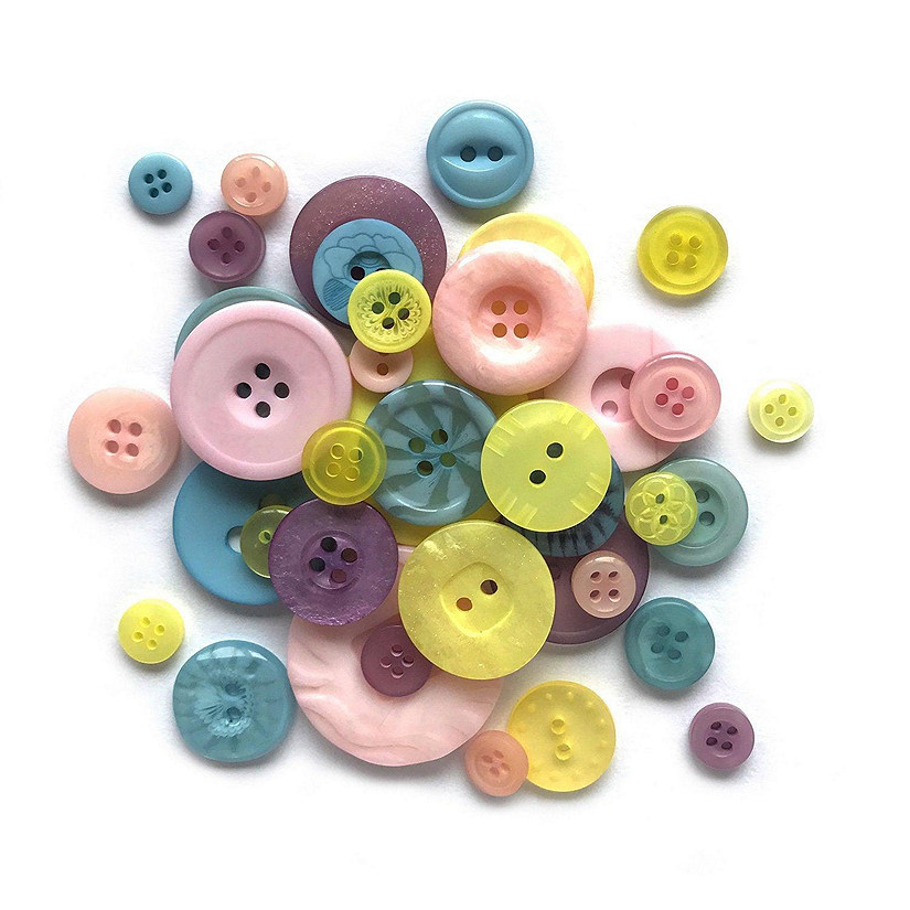 Unfinished Wooden Buttons for Crafts and Sewing 3/4 inch Bulk Pack of 50  Decorative Buttons by Woodpeckers 