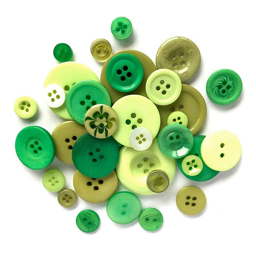 Buttons Galore Colorful Craft & Sewing Buttons - Rainforest - 8 oz. Image