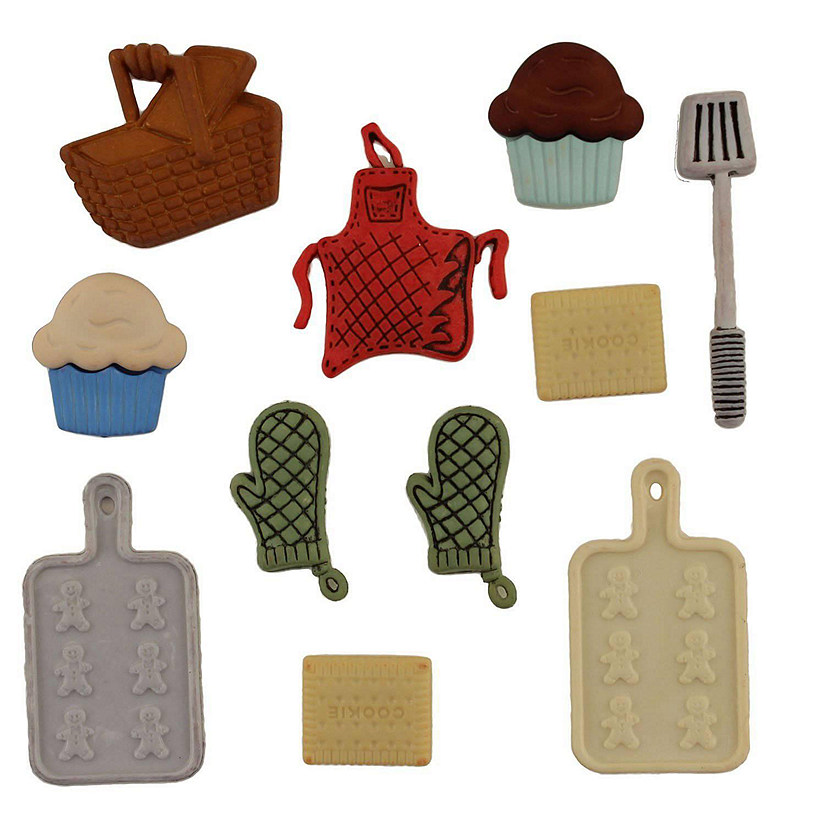 Buttons Galore Craft &amp; Sewing Buttons - Baking - 33 Buttons Image