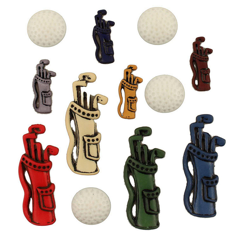 Buttons Galore Craft &amp; Sewing Buttons - Golf - 24 Buttons Image