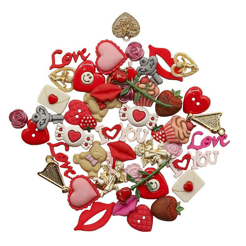 Tiny Buttons - Valentine Hearts 1827 From Buttons Galore and More - Buttons  Galore - Beads, Charms, Buttons - Casa Cenina