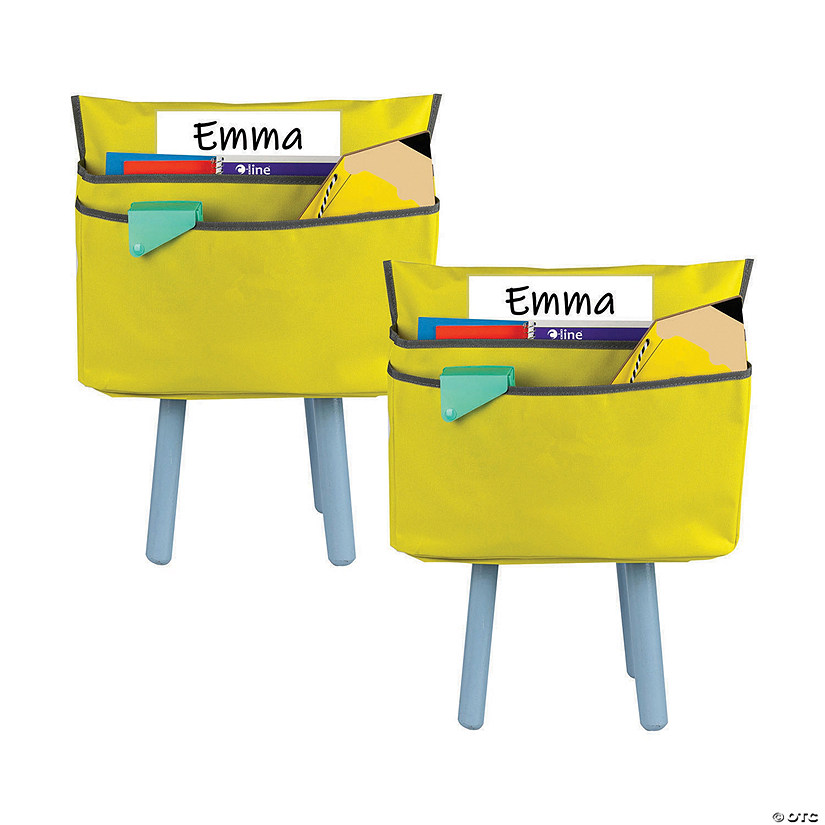 C-Line&#174; Small Chair Cubbie&#8482;, 12", Sunny Yellow, Pack of 2 Image