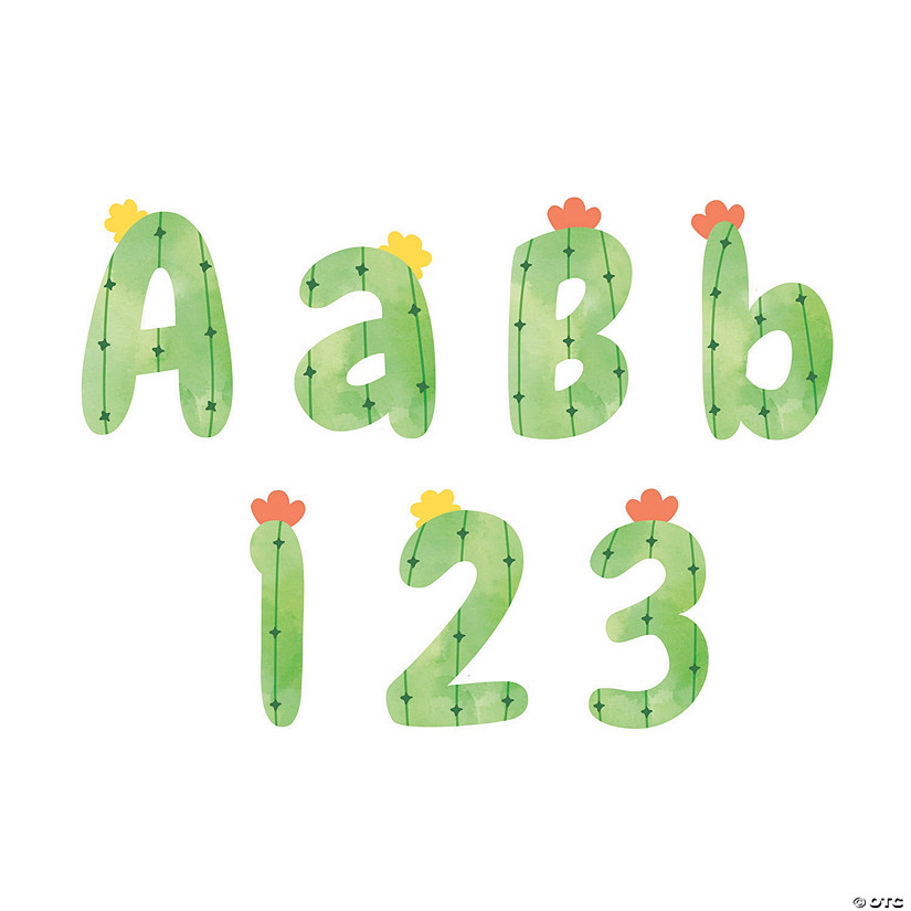 Cactus Bulletin Board Letters - 248 Pc. Image