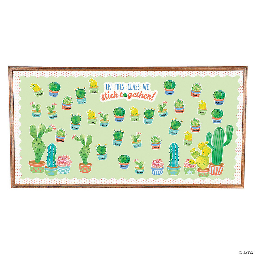 Cactus Bulletin Board Set - 56 Pc. Image