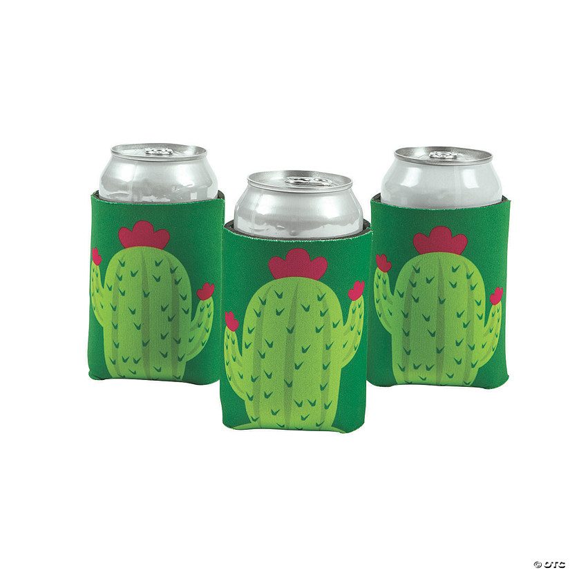 Cactus Shaped Can Sleeves - 12 Pc. Image