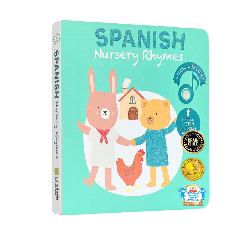 Cali's Books Spanish 3 Nursery Rhymes  Sound Bilingual Book Image