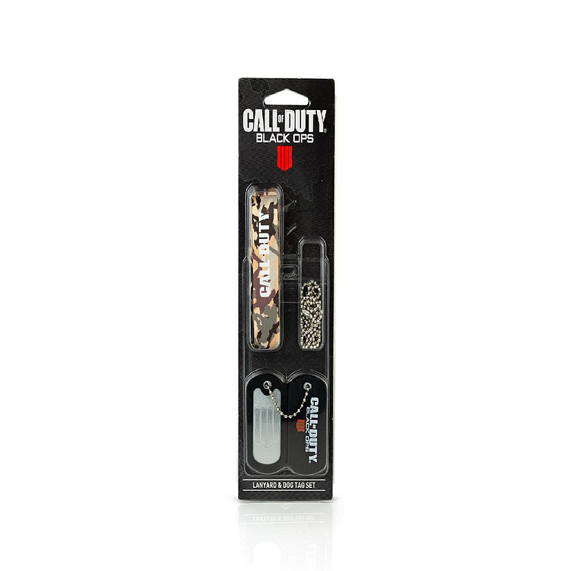 Call of Duty: Black Ops 4 Logo Lanyard & Dog Tag Chain  Unique Black Ops Gifts Image