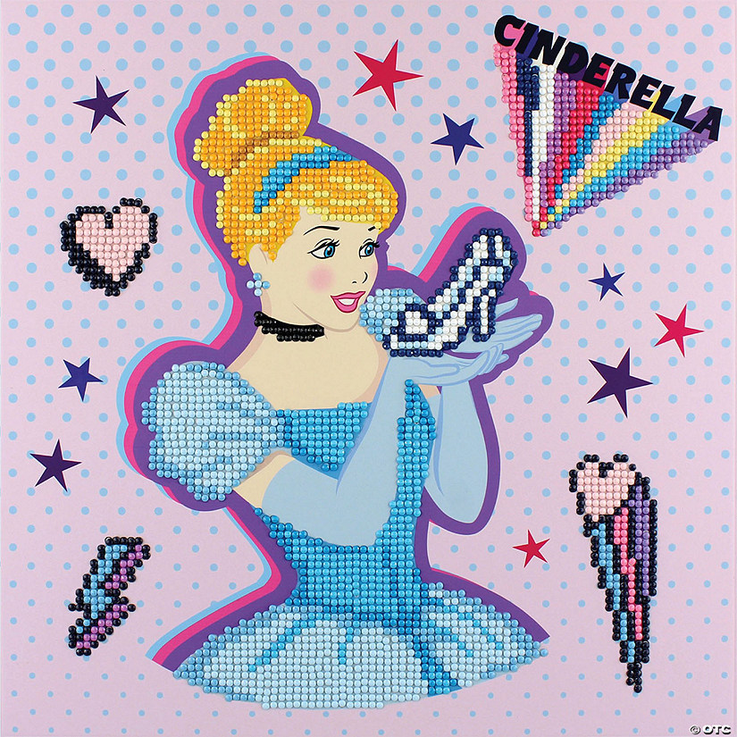 Camelot Dots Diamond Painting Kit Intermediate Disney Pow-Er Dotz Cinderella Kind Image