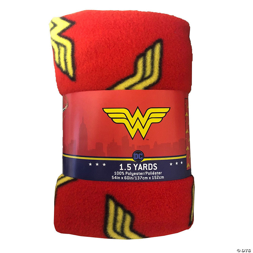 Camelot Fabrics Fleece Precut 54"x 60" Wonder Woman 2pc&#160; &#160;&#160; &#160; Image
