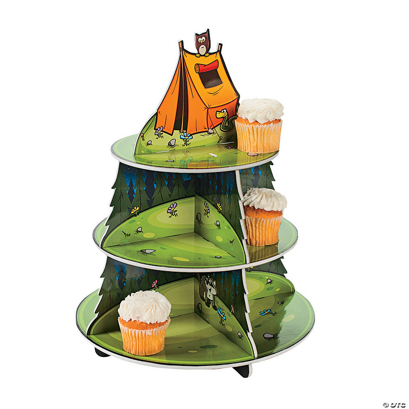 Camp Adventure Cupcake Stand Image