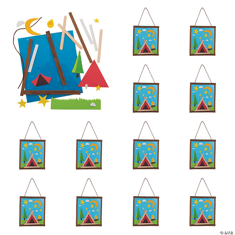 Camp Craft Stick Craft Kit- Makes 12 Image