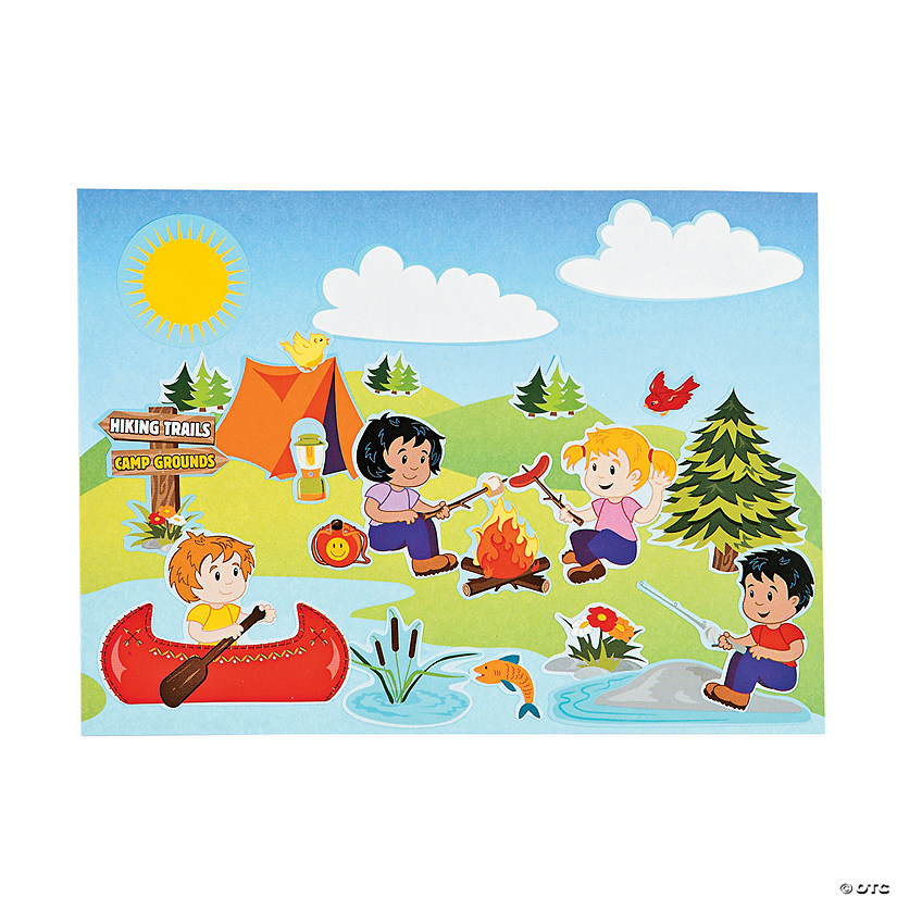 Camp Mini Sticker Scenes - 12 Pc. Image
