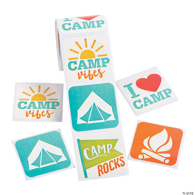 Camp Sticker Roll - 100 Pc. Image