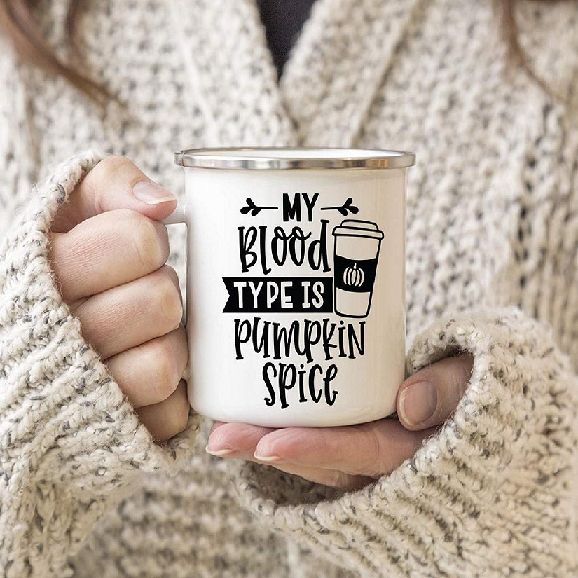Campfire Mug My Blood Type Is Pumpkin Image