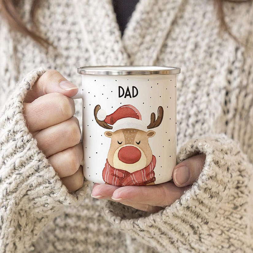 Campfire Mug Reindeer with Antlers, Dad Image
