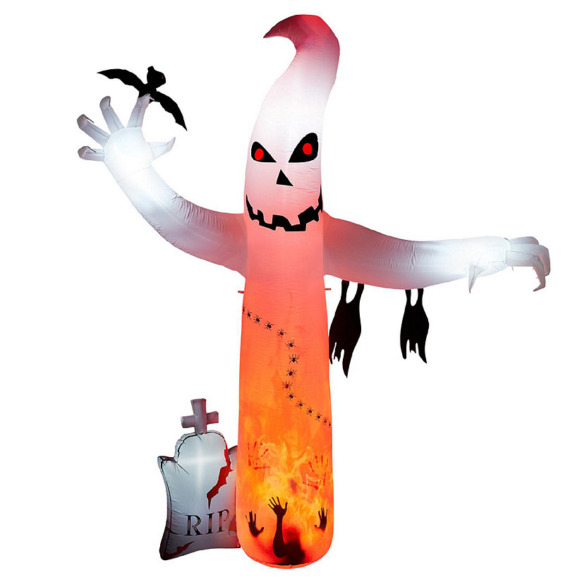CAMULAND Halloween Ghost inflatable LED Lights Blow Up outdoor Decor Image