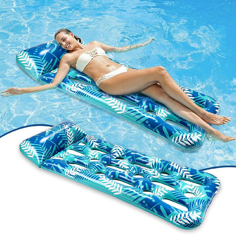 CAMULAND Inflatable Swimming Floating Water Hammock Lounger Pool Image