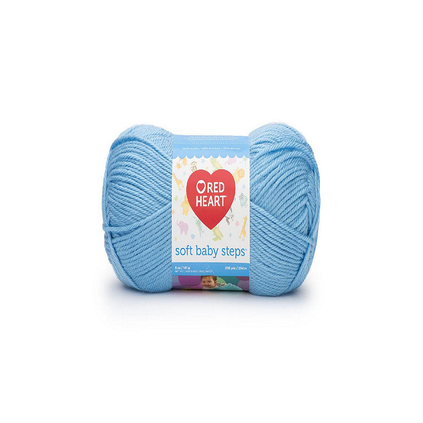C&C Red Heart Soft Baby Steps Yarn 5oz Baby Blue Image
