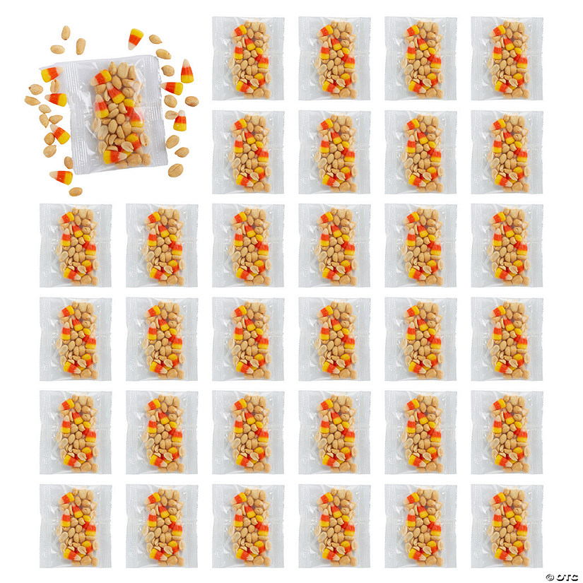 Candy Corn &amp; Peanuts Trail Mix Assortment - 32 Pc. Image